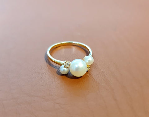 Pearly Sparkling Bubble Ring
