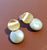 Pearly Button Up Earring