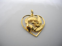 Phoenix in Heart Pendant II