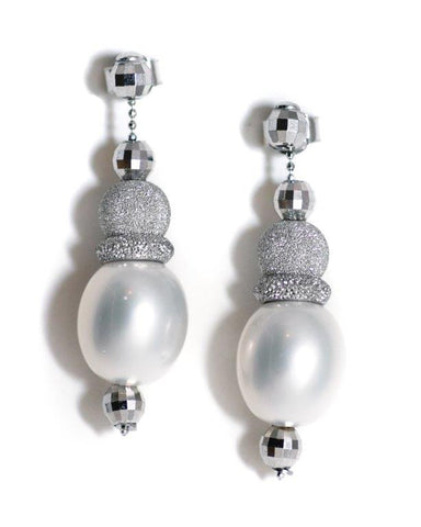 Dolceoro White Pearl Earrings