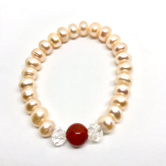 Pearly Bracelet in Ruby