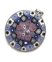 Pink Carols Millefiori Pendant (Small)