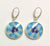 Hues of Blue Millefiori Earring