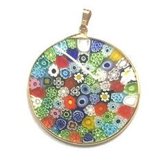 Holly Jolly Millefiori Pendant