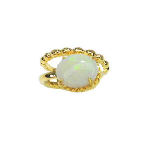 Opal Double Twist Ring