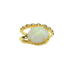 Opal Double Twist Ring